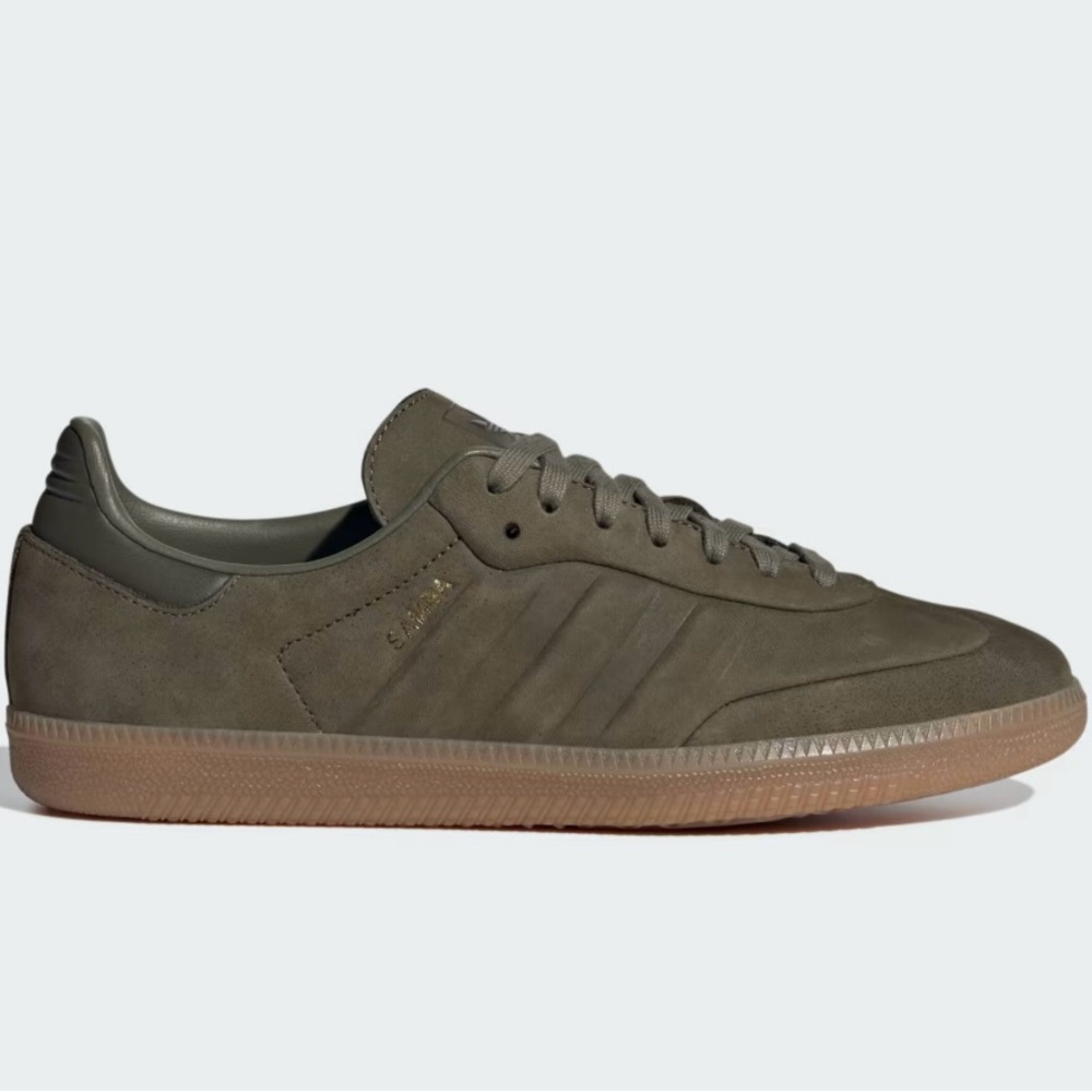 Adidas Sambas Green/Olive Sneakers Suede